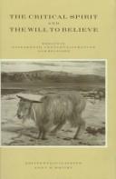 Front cover of The Critical Spirit and the Will to Believe by David Jasper