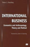Front cover of International Business by Peter J. Buckley