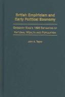 Front cover of British empiricism and early political economy by John A. Taylor