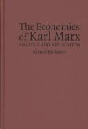 Cover of The Economics of Karl Marx by Samuel Hollander