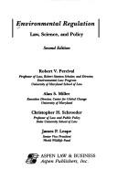 Cover of Environmental regulation by Robert V. Percival