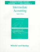Cover of Intermediate Accounting by Loren A. Nikolai