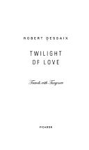 Front cover of Twilight of Love by Robert Dessaix