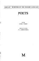 Front cover of Poets (Great Writers of the English Language) by James Vinson