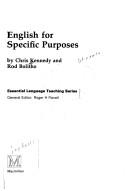 Front cover of English for specific purposes by Chris Kennedy