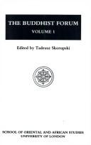 Cover of The Buddhist Forum by Skorupski