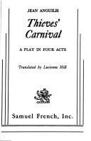 Cover of Theives' carnival by Jean Anouilh