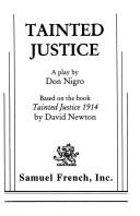 Cover of Tainted Justice by Don Nigro