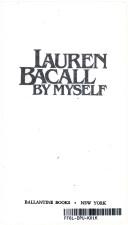 Cover of By Myself by Lauren Bacall