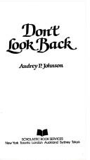 Cover of Don't Look Back by Audrey P. Johnson
