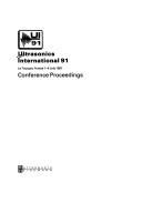 Front cover of Ultrasonics International 91 Conference Proceedings Le Touquet France 1-4 July 1991 by Unknown