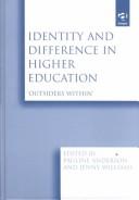 Front cover of Identity and difference in higher education by Pauline Anderson