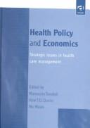 Front cover of Health policy and economics by Manouche Tavakoli