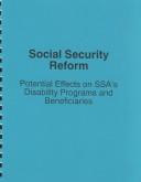 Cover of Social Security reform by Barbara D. Bovbjerg