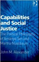Cover of Capabilities and Social Justice by John Alexander