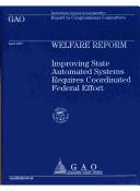 Front cover of Welfare reform by Cynthia M. Fagnoni