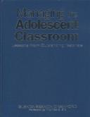 Front cover of Managing the Adolescent Classroom by Glenda Beamon Crawford