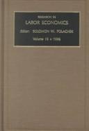 Cover of Research in Labor Economics by Solomon W. Polachek