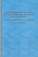 Front cover of Factors Affecting Learning And Cost Effective Schooling in Latin America by Laura Randall