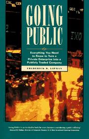 Cover of Going public by Frederick D. Lipman