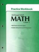 Cover of Practice Workbook for McDougal Littell Math, Course 3 by McDougal Littell
