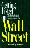 Front cover of Getting Listed on Wall Street by Carolyn Kay Brancato