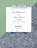 Front cover of Basic mathematics for college students by Gregory Fiore