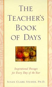 Front cover of The teacher's book of days by Susan Clark Studer