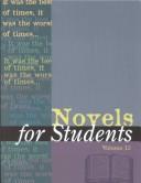 Front cover of Novels for Students by Elizabeth Thomason