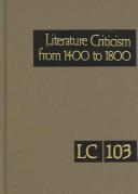 Cover of Literature Criticism From 1400 To 1800 by Thomas J. Schoenberg