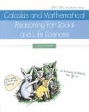 Front cover of Calculus and Mathematical Reasoning for Social and Life Studies by Daryl Cooper