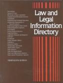 Front cover of Law and legal information directory by Gale Group