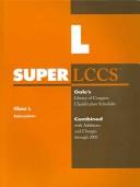 Front cover of Super LCCS: Class L, Education (SUPERLCCS: Schedule L Education) by Unknown