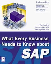 Front cover of What every business should know about SAP by Lisa Ramsay Dietz