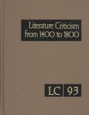Front cover of Literature Criticism, 1400-1800 by Unknown