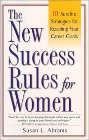 Front cover of New Success Rules for Women by Susan L. Abrams