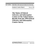Cover of Status of Federal Libraries and Information Centers in the U.S by Evelyn F. Hawkins