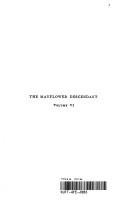 Front cover of The Mayflower descendant by Massachusetts Society of Mayflower Descendants