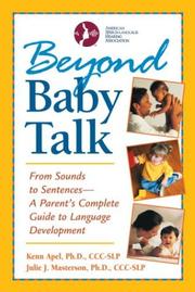 Cover of Beyond baby talk by Kenn Apel PhD