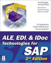 Front cover of ALE, EDI, & IDoc technologies for SAP by Arvind Nagpal