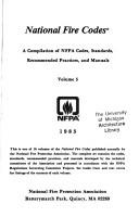 Cover of National Fire Code Complete Set by National Fire Protection Association (NFPA)