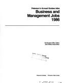 Front cover of Business and Management Jobs-1986 by Christopher Billy