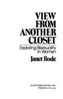Cover of View from another closet by Janet Bode
