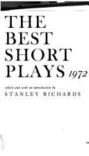 Front cover of Best Short Plays, 1972 by Stanley Richards