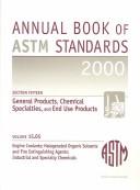 Front cover of Engine Coolants; Halogenated Organic Solvents and Fire Extinguishing Agents; Industrial and Specialty Chemicals (Annual Book of a S T M Standards Volume 1505) by Unknown