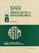 Front cover of Thermal Insulation; Environmental Acoustics (Annual Book of a S T M Standards Volume 0406) by Unknown