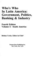 Front cover of Who's Who in Latin America by Bettina Corke