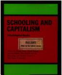 Front cover of Schooling and Capitalism by Roger Dale
