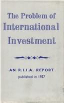 Front cover of Problem International Investment by Royal Institute of International Affairs.