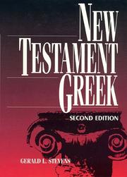 Cover of New Testament Greek by Gerald L. Stevens